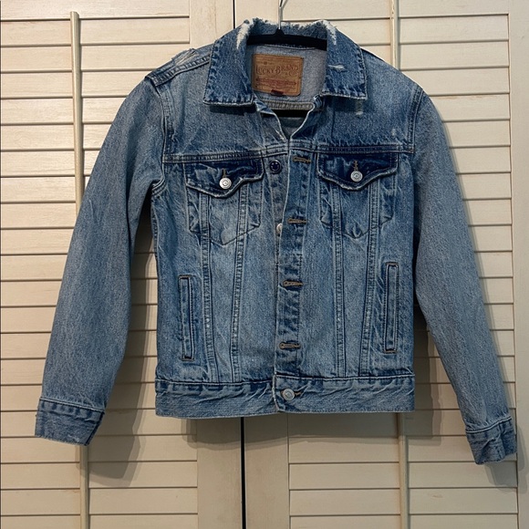 Lucky brand The Tomboy Trucker jean jacket XS - Picture 2 of 6